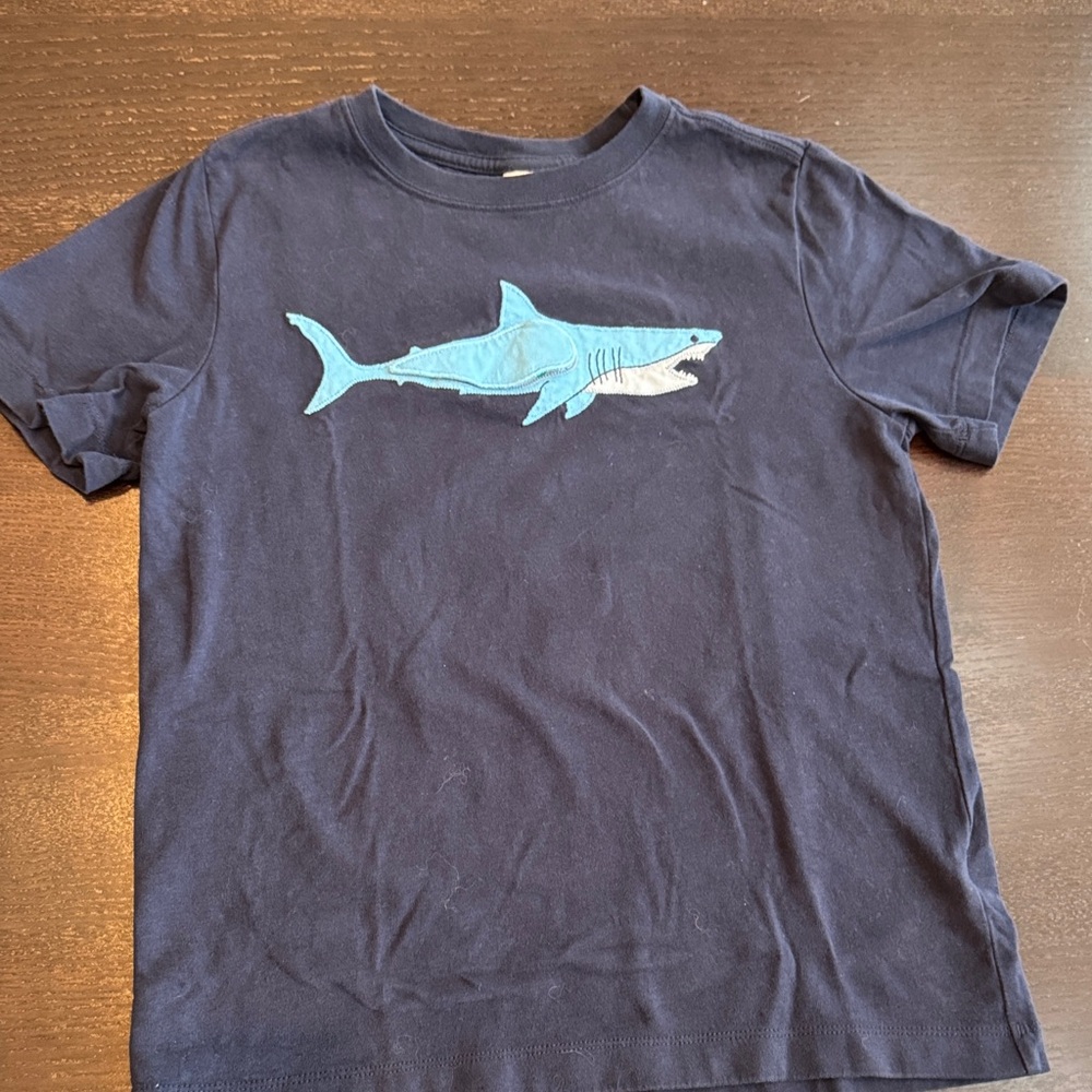 Hanna Andersson Navy Blue Shark Tee